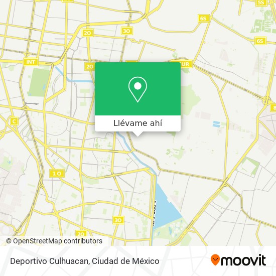 Mapa de Deportivo Culhuacan