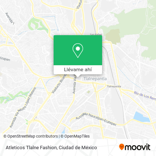 Mapa de Atleticos Tlalne Fashion