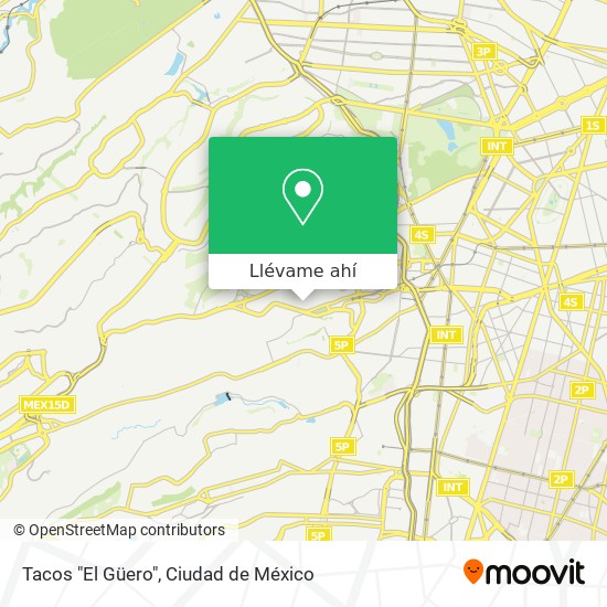 Mapa de Tacos "El Güero"