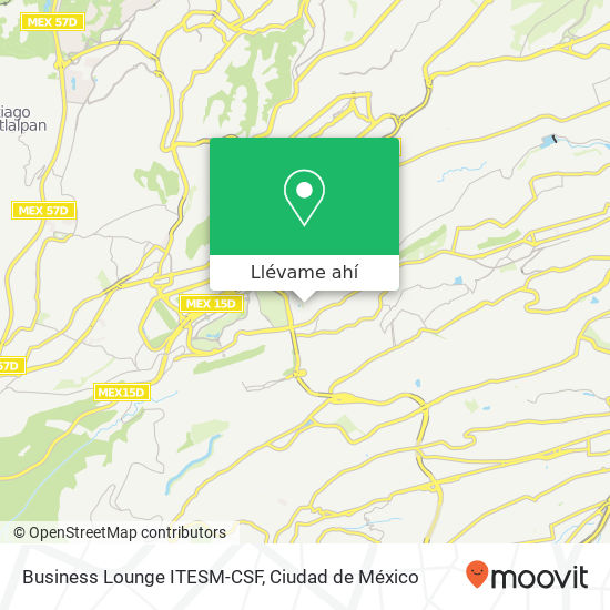 Mapa de Business Lounge ITESM-CSF