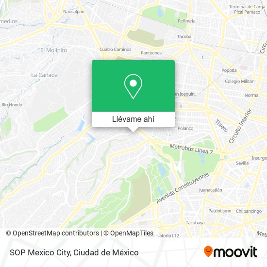 Mapa de SOP Mexico City