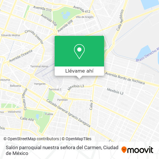 Mapa de Salón parroquial nuestra señora del Carmen