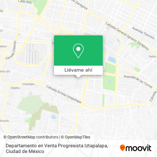 Mapa de Departamento en Venta Progresista Iztapalapa