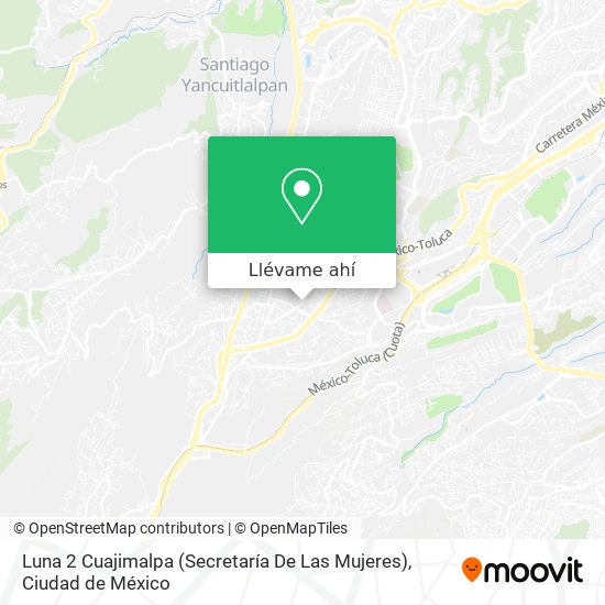 Mapa de Luna 2 Cuajimalpa (Secretaría De Las Mujeres)
