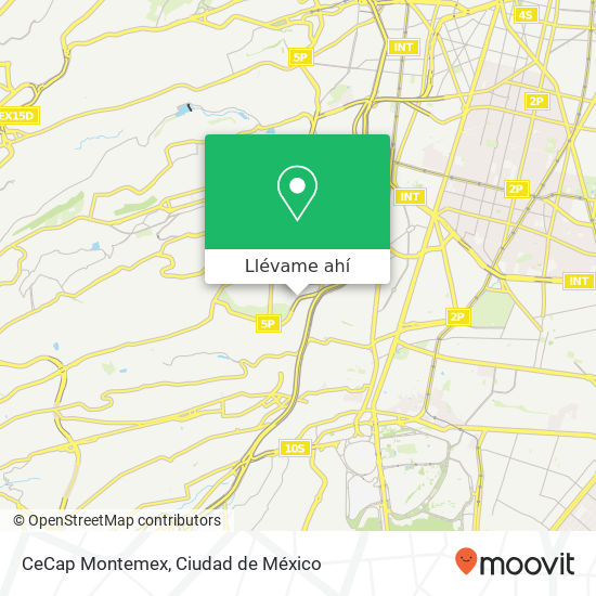 Mapa de CeCap Montemex