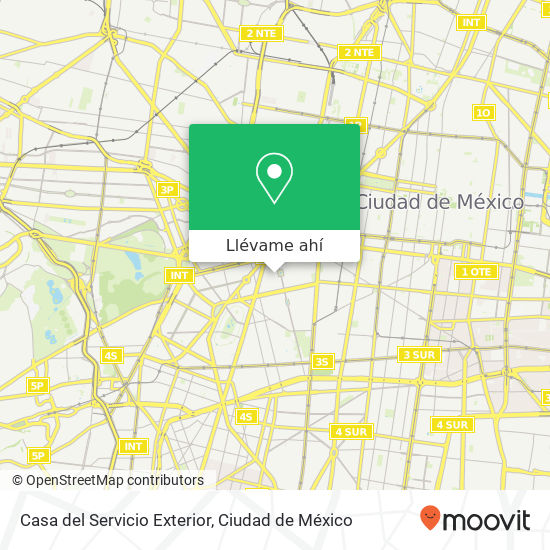 Mapa de Casa del Servicio Exterior