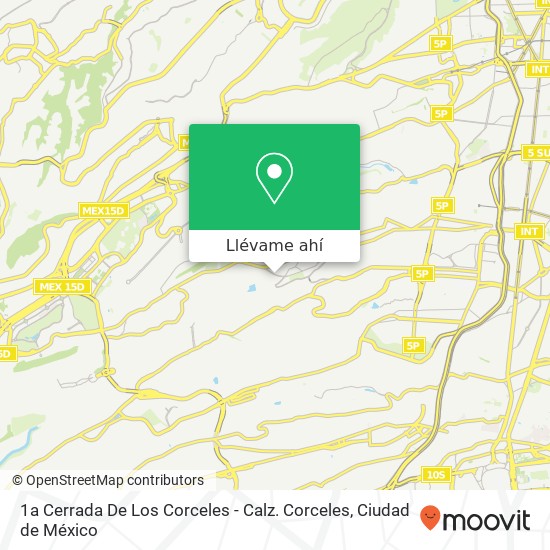 Mapa de 1a Cerrada De Los Corceles - Calz. Corceles