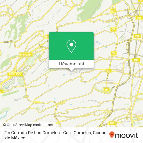 Mapa de 2a Cerrada De Los Corceles - Calz. Corceles