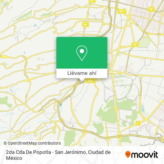 Mapa de 2da Cda De Popotla - San Jerónimo