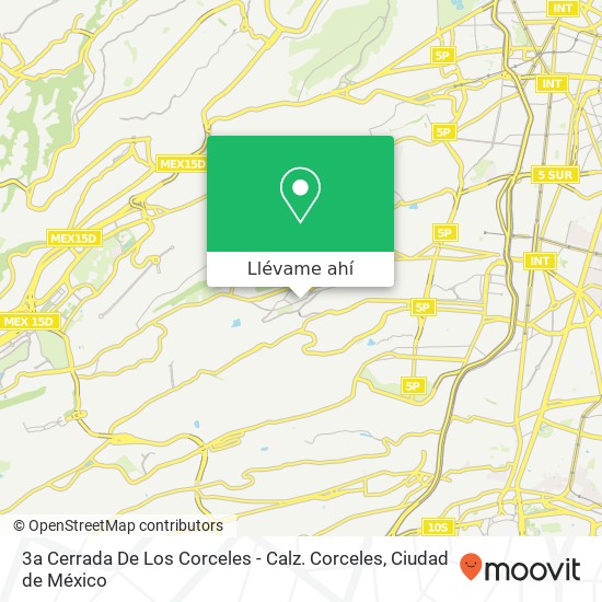 Mapa de 3a Cerrada De Los Corceles - Calz. Corceles