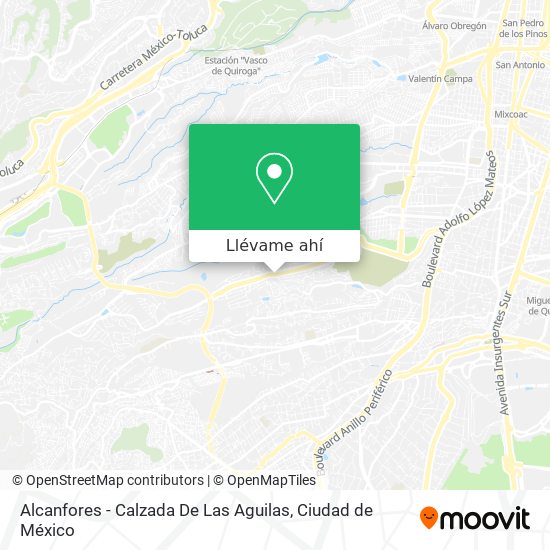 Mapa de Alcanfores - Calzada De Las Aguilas