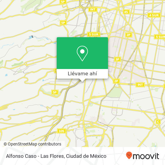 Mapa de Alfonso Caso - Las Flores