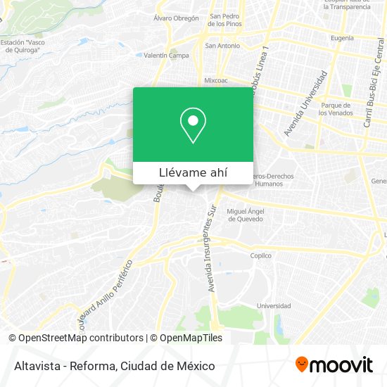 Mapa de Altavista - Reforma