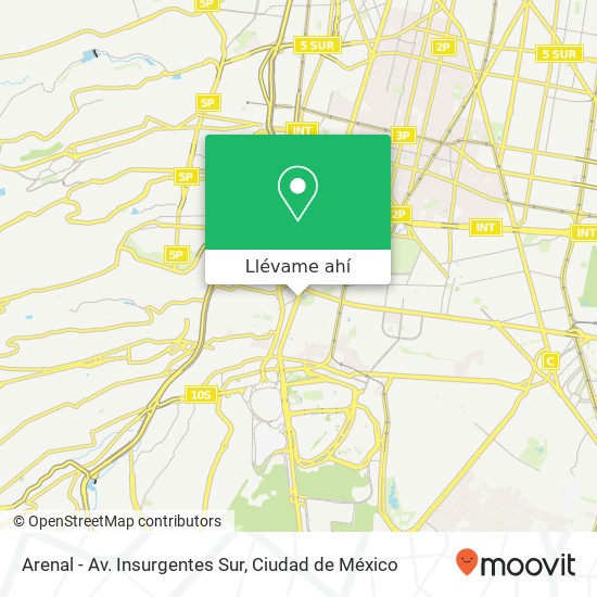 Mapa de Arenal - Av. Insurgentes Sur