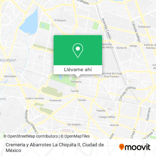 Mapa de Cremería y Abarrotes La Chiquita II