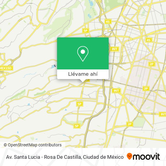 Mapa de Av. Santa Lucia - Rosa De Castilla
