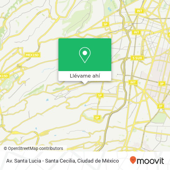 Mapa de Av. Santa Lucia - Santa Cecilia