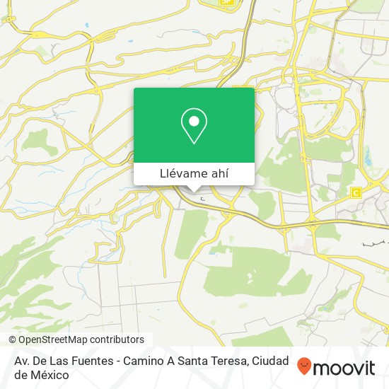 Mapa de Av. De Las Fuentes - Camino A Santa Teresa