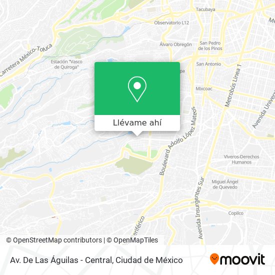 Cómo llegar a Av. De Las Águilas - Central en Huixquilucan en Autobús o  Metro?