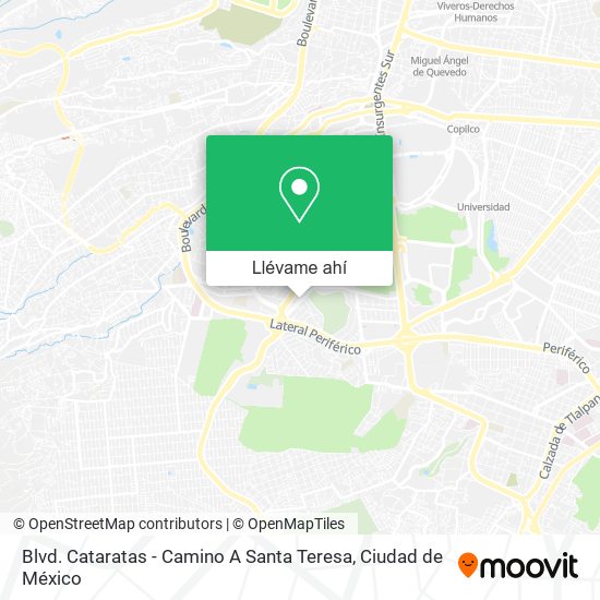 Mapa de Blvd. Cataratas - Camino A Santa Teresa