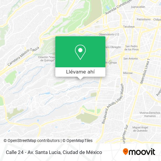 Mapa de Calle 24 - Av. Santa Lucia