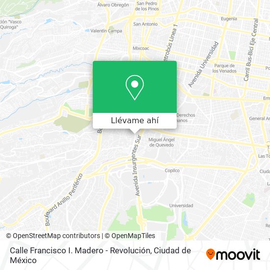 Mapa de Calle Francisco I. Madero - Revolución