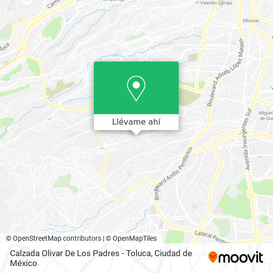 Mapa de Calzada Olivar De Los Padres - Toluca
