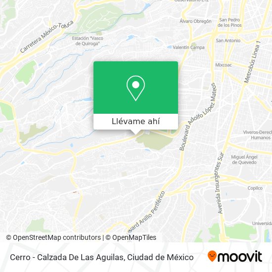 Mapa de Cerro - Calzada De Las Aguilas