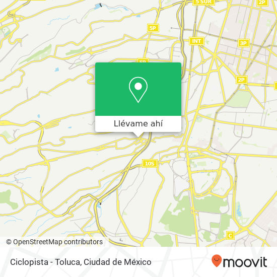 Mapa de Ciclopista - Toluca