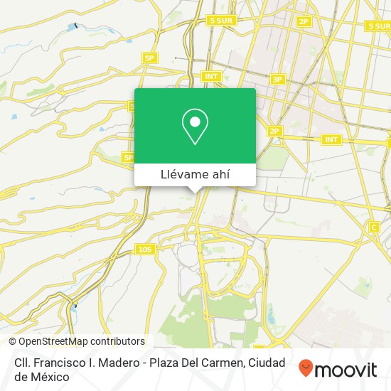 Mapa de Cll. Francisco I. Madero - Plaza Del Carmen
