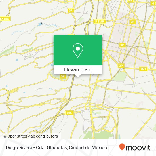 Mapa de Diego Rivera - Cda. Gladiolas
