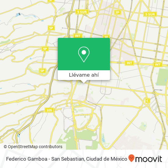 Mapa de Federico Gamboa - San Sebastian