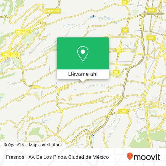 Mapa de Fresnos - Av. De Los Pinos