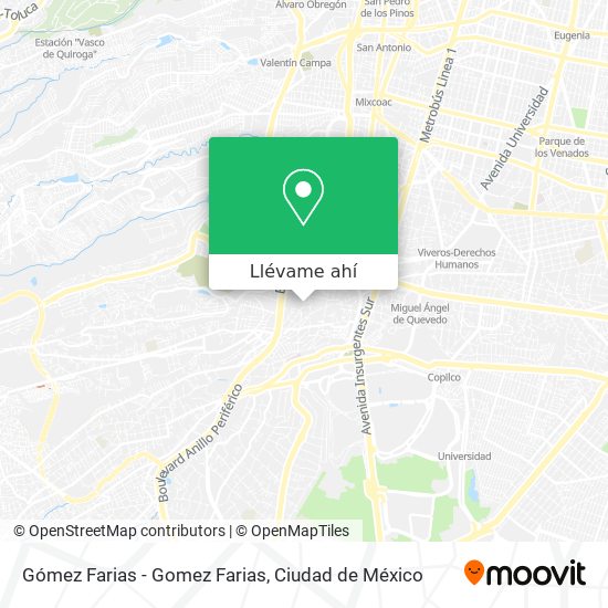 Mapa de Gómez Farias - Gomez Farias