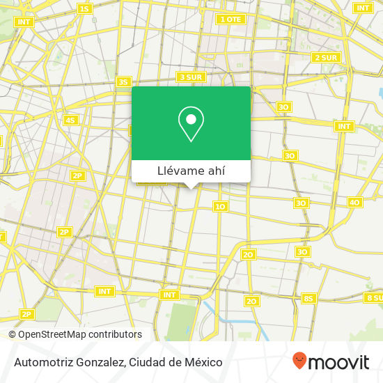 Mapa de Automotriz Gonzalez