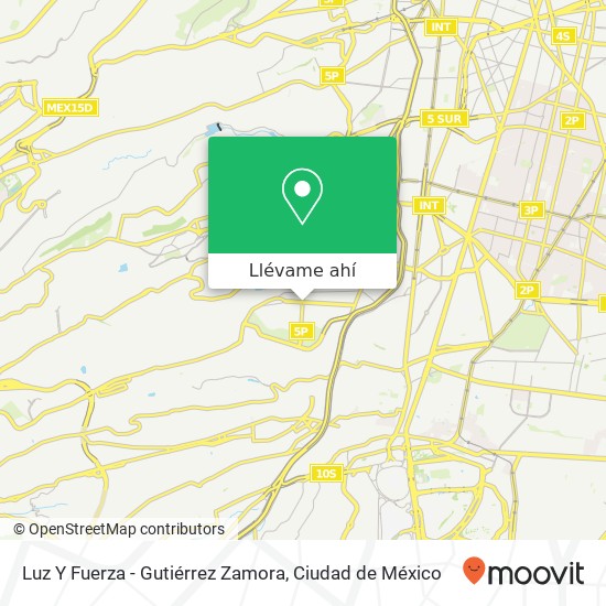 Mapa de Luz Y Fuerza - Gutiérrez Zamora