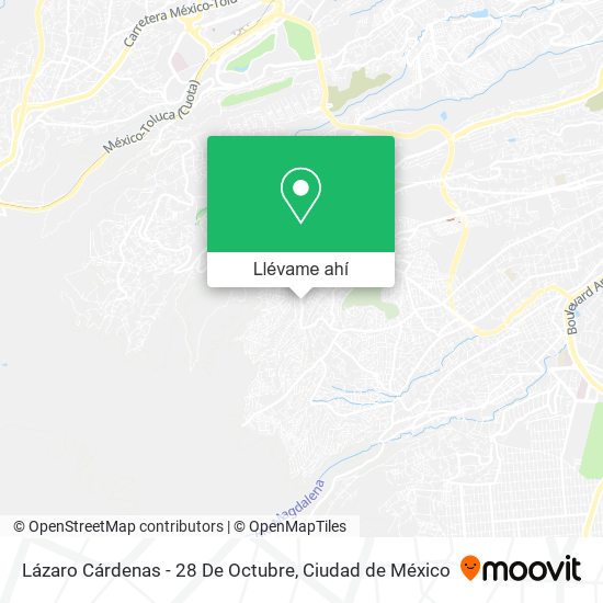 Mapa de Lázaro Cárdenas - 28 De Octubre