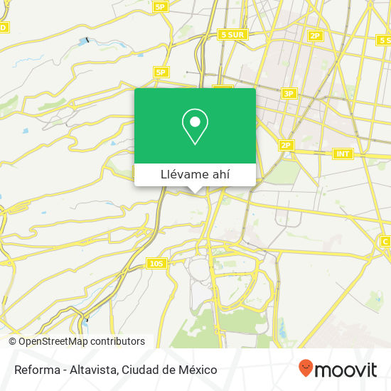 Mapa de Reforma - Altavista
