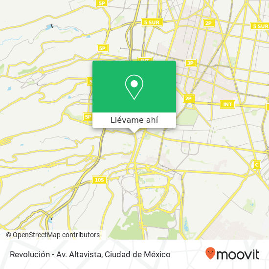 Mapa de Revolución - Av. Altavista