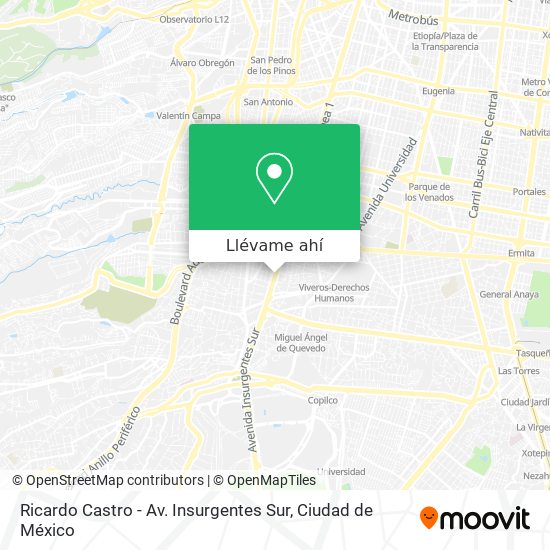 Mapa de Ricardo Castro - Av. Insurgentes Sur