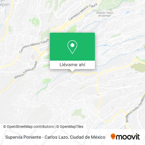 Mapa de Supervía Poniente - Carlos Lazo