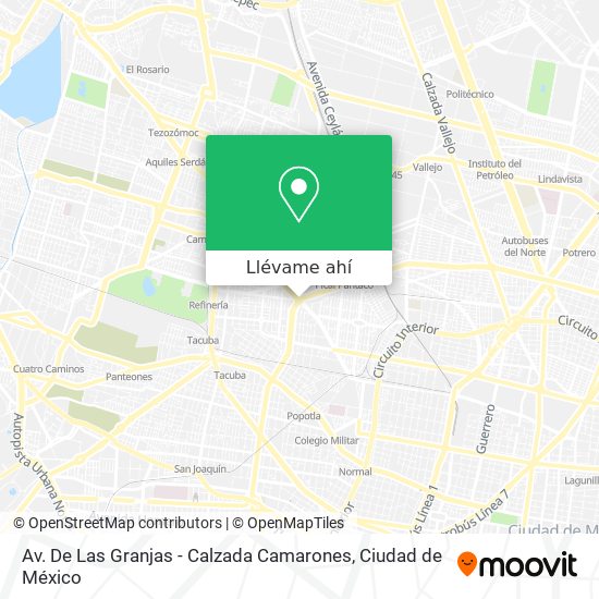 Mapa de Av. De Las Granjas - Calzada Camarones