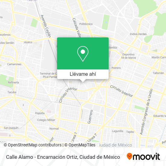 Mapa de Calle Alamo - Encarnación Ortiz