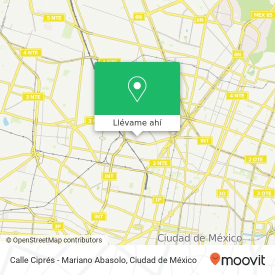 Mapa de Calle Ciprés - Mariano Abasolo