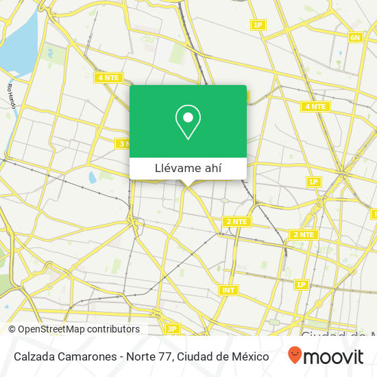 Mapa de Calzada Camarones - Norte 77