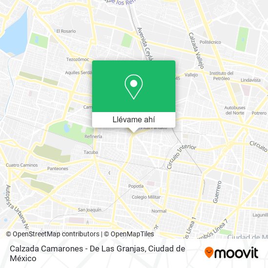 Mapa de Calzada Camarones - De Las Granjas