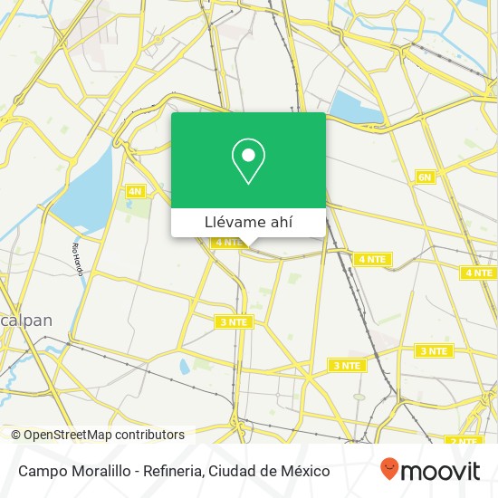 Mapa de Campo Moralillo - Refineria