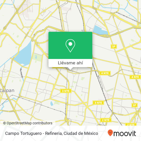 Mapa de Campo Tortuguero - Refineria