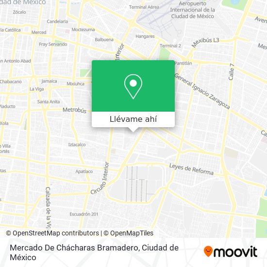 Mapa de Mercado De Chácharas Bramadero