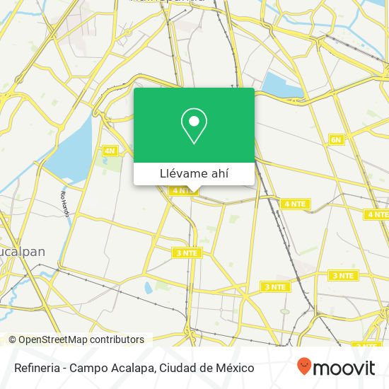 Mapa de Refineria - Campo Acalapa